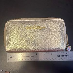 Lilly Pulitzer zipper wallet, Gold